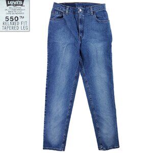 Levi's 550 Vintage Jeans Relaxed Tapered Y2K Stretch USA Women's 10 M Mis 30x31